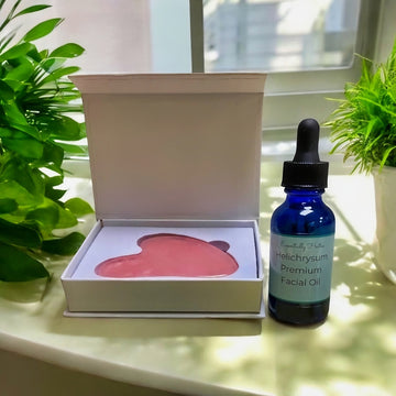 Helichrysum Premium Facial Oil + Gua Sha