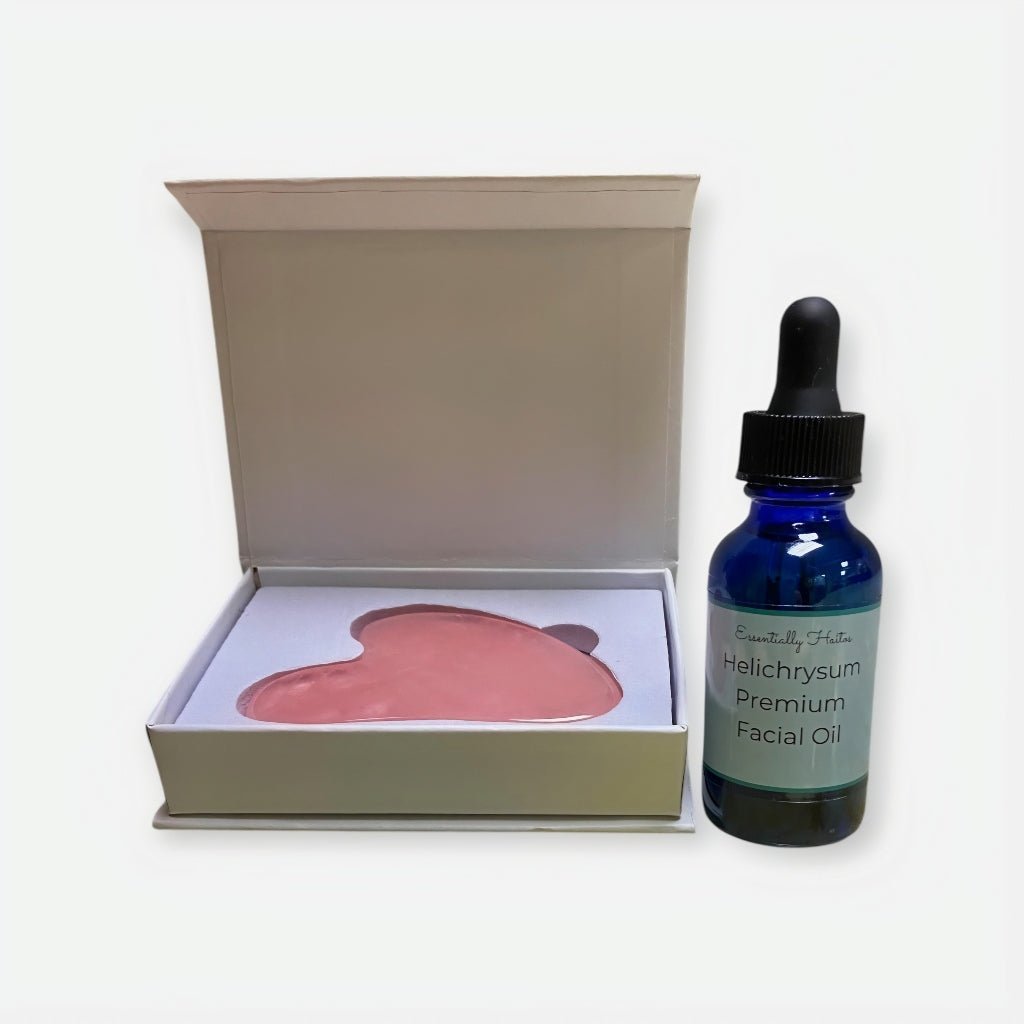 Helichrysum Premium Facial Oil + Gua Sha - Essentially Haitos