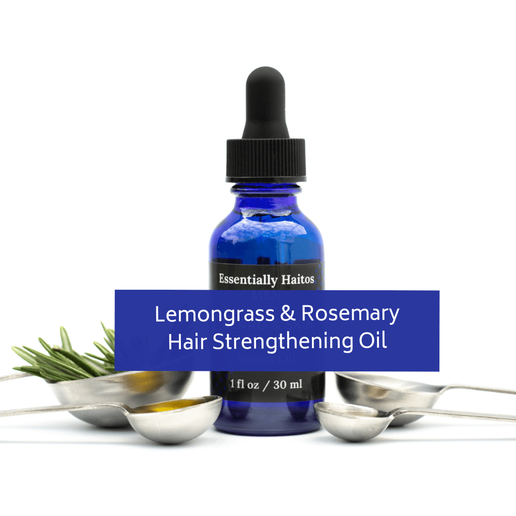 Lemongrass & Rosemary Hair Strengthening Oil - Essentially Haitos