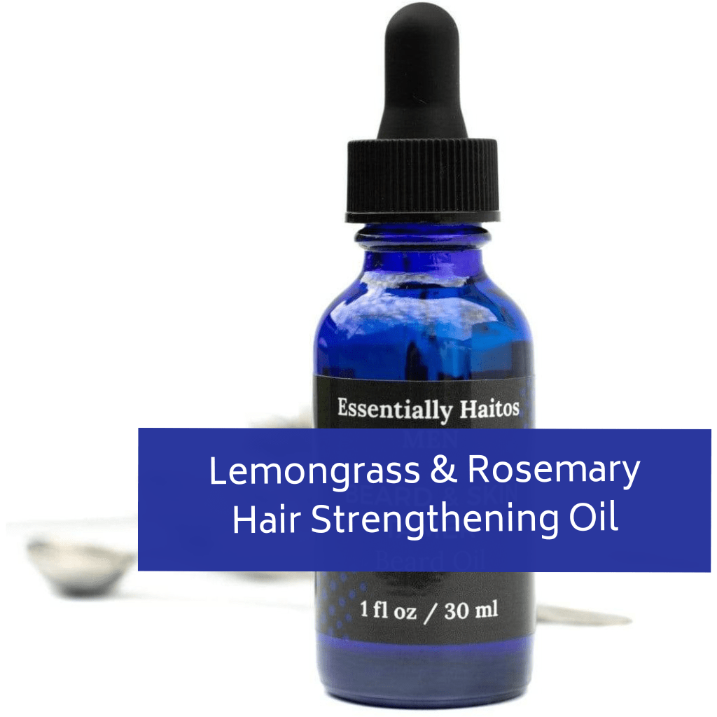 Lemongrass & Rosemary Hair Strengthening Oil - Essentially Haitos