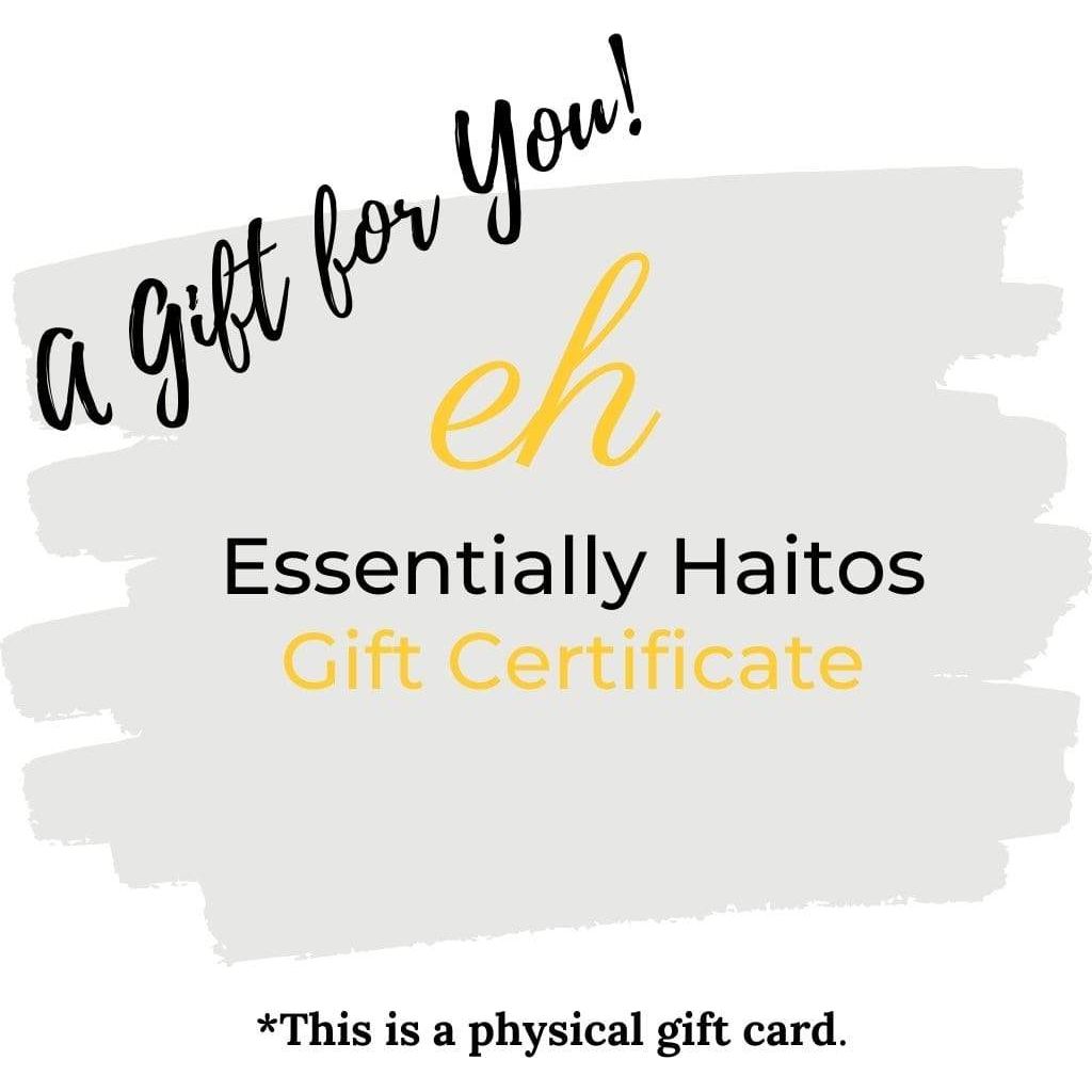 Essentially Haitos Gift Card Gift Card (Physical Card)